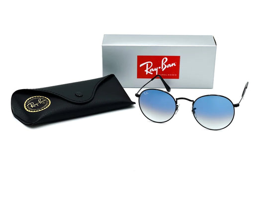 Ray Ban Round Classic Negro-Azul degradado