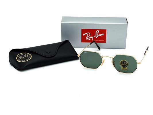 Ray Ban Octagonal Dorado-Verde